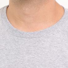 Unisex 100% Cotton T-Shirt With Front And Back Print Streetwear And Round Neck. - Xám - Xem 4