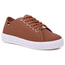 Kit 3 Pairs Women's Casual Flatform Love Basic Sneakers Plain High Sole Lace-Up - ĐEN/TRẮNG/CARAMEL - Xem 7