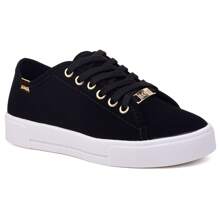 Kit 3 Pairs Women's Casual Flatform Love Basic Sneakers Plain High Sole Lace-Up - ĐEN/TRẮNG/CARAMEL - Xem 3