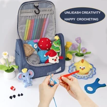 Crochet Kits For Beginners, All In One Crochet Kits With 840 Yards Crochet Yarn, 10 Size Ergonomic Crochet Hooks 2.0mm~6.5mm