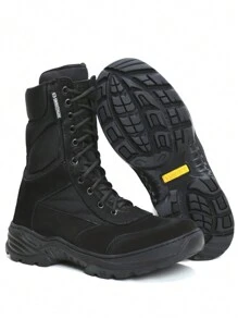 SPECTRUN Coturno Militar selva Novo Modelo Exercito Em Couro Nobuck - PRETO NOBUCK - Visão 1