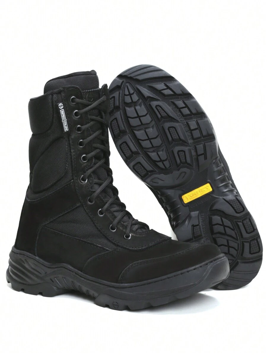 SPECTRUN Coturno Militar selva Novo Modelo Exercito Em Couro Nobuck - PRETO NOBUCK - Visão 1