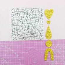 DIY Soft Clay Jewelry Texture Making Imprint Mold, Embossed Relief Bark, Stone, Brick Wall Texture Art Design Stamp - Clear - View 10