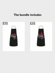 1 件，围裙 80*60 厘米/31.5*23.6 英寸，简约风格围裙，字母短语印花围裙加厚可爱防水腰围裙，时尚家务厨房家用工作服，厨房用品。厨房餐厅。厨房小工具。厨师围裙 - 彩色 - 查看 24