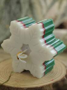 圣诞雪花香薰蜡烛，大气雪花造型香味，适合送人圣诞礼物 - 彩色 - 查看 11