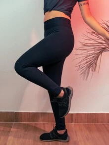 Blackout Polyamide Leggings - 黑色 - 查看 2