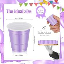 20/50 piezas Vasos de chupito de plástico de 2 onzas, mini vasos desechables de 2 onzas para bodas, fiestas de graduación, cata de cervezas, aperitivos (multicolor), Navidad