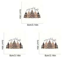 快乐明亮的圣诞树热转印贴纸 - 适用于 T 恤、夹克、牛仔裤的 DIY 热压贴纸 | 混合颜色，塑料材料 - 彩色 - 查看 3