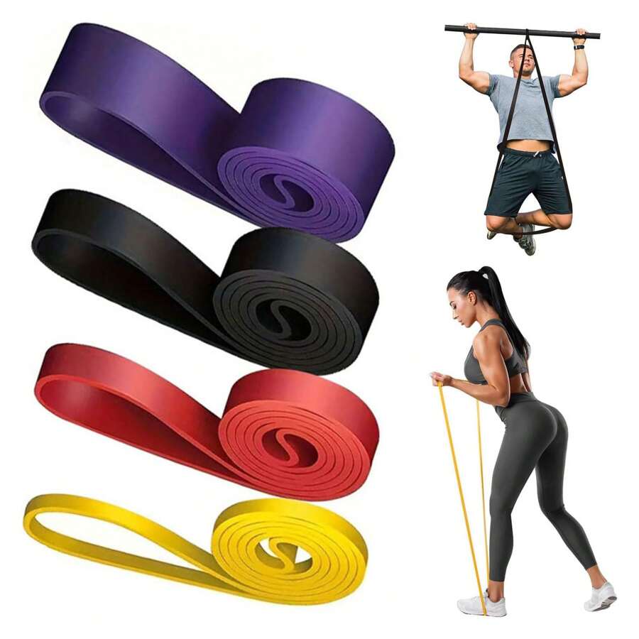 ROSAPOAR Resistance Bands Set – 5 Bänder, Unterschiedliche Stärken, Für Fitness, Yoga & Physio