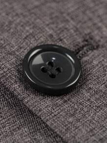 Furuyal 男士修身轻薄西装外套，深灰色，商务休闲 - 深灰色 - 查看 6