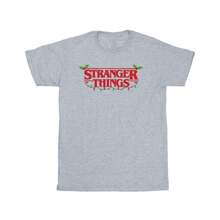 Netflix Mens Stranger Things Christmas Lights T-Shirt (Sports Grey) - Gris - Ver 1