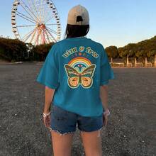 T-Shirt Street Style Sweatshirt Street Fashion Skater Tshirt Gringa Fashion Wila E Free - 藍色 - 查看 4