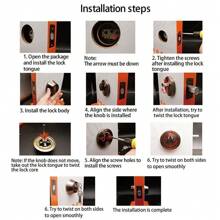 Single Cylinder Deadbolt Dead Bolt Door Lock With 3 Keys For 30-50mm Doors - 1 - View 6