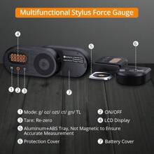 Neoteck Upgraded Digital Turntable Stylus Force Scale Gauge 0.01g/5.00g With Orange LCD Backlight And 5g Weight For Tonearm Phono Cartridge