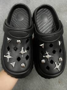 12 pezzi di decorazioni con strass a forma di stella per il fai da te, adatti per sandali, ciabatte, scarpe da giardino e altro, ciondoli rimovibili per scarpe, oggetti da festa e regali