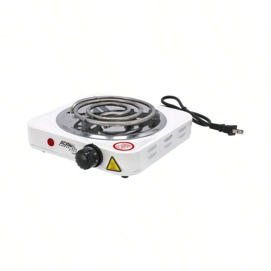 Parrilla Eléctrica Adir 10586 Cocina Hogar Compacta Portátil Potente Resistente Duradera Fácil Limpieza Diseño Moderno Versátil Práctica Preparación Alimentos Asado Calentamiento Rápido Profesional Doméstico - Blanco - Ver 1
