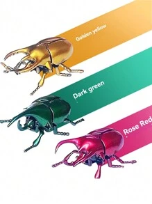 1 件装发条机械假战斗甲虫昆虫模型 - 彩色 - 查看 1