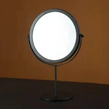 1 Peça Espelho de Vaidade de Mesa de Ferro Estilo Nórdico com Moldura Dourada Redonda, Espelho de Maquiagem Moderno e Simples para Quarto, Melhor Presente