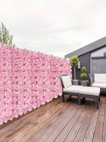 1 PC, Artificial Hydrangea Fence, Simulated Ivy Privacy Screen, Artificial Fence Hydrangea Row, Home Garden Decoration