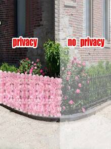 1 PC, Artificial Hydrangea Fence, Simulated Ivy Privacy Screen, Artificial Fence Hydrangea Row, Home Garden Decoration