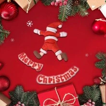 3 件套圣诞快乐蛋糕装饰装饰品卡通圣诞老人圣诞派对礼物蛋糕甜点装饰，圣诞节 - 彩色 - 查看 4