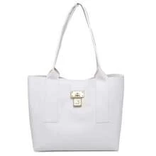 Gaby Show Women's Padlock Bag - trắng - Xem 1