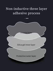 1 Pair Floral Silicone Invisible Bra Nipple Covers, Lift & Push Up, Suitable For All Skin Tones, Fashion Undergarment For Wedding Dresses