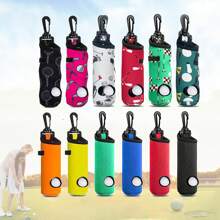 AiScrofa Golf Gifts For Women, 12 Patterns Golf Ball Tee Holder, Golf Tee Holder, Print Golf Ball Carry Bag With Light Weight Hook, Portable Golf Accessories For Ladies/Girls, Golf Tee Holder Pouch