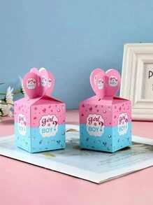 24pcs/Set Baby Gender Reveal Party Box For Boy Or Girl, Table Decorations Baby Shower Family Decorations Gifts - Multicolor - View 7