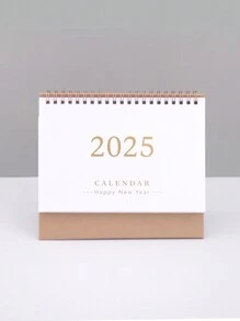 1 Pc Desk Calendar 2026 - Compact Vertical Flip Design, Durable Metal Ring Binding, Clear Monthly Layout - Simple And Fresh Calendar, Perfect For Home Office Or School Organization, Sophisticated Desk Calendar