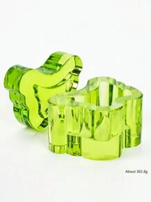 1个高品质美甲蝴蝶水晶杯，带盖，加厚指甲油清洗杯 - 彩色 - 查看 7