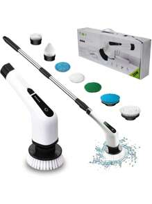 Adjustable Cleaning Brush Window Bathroom Kitchen Tool 3 In 1 Rechargeable - 白色 - 查看 2