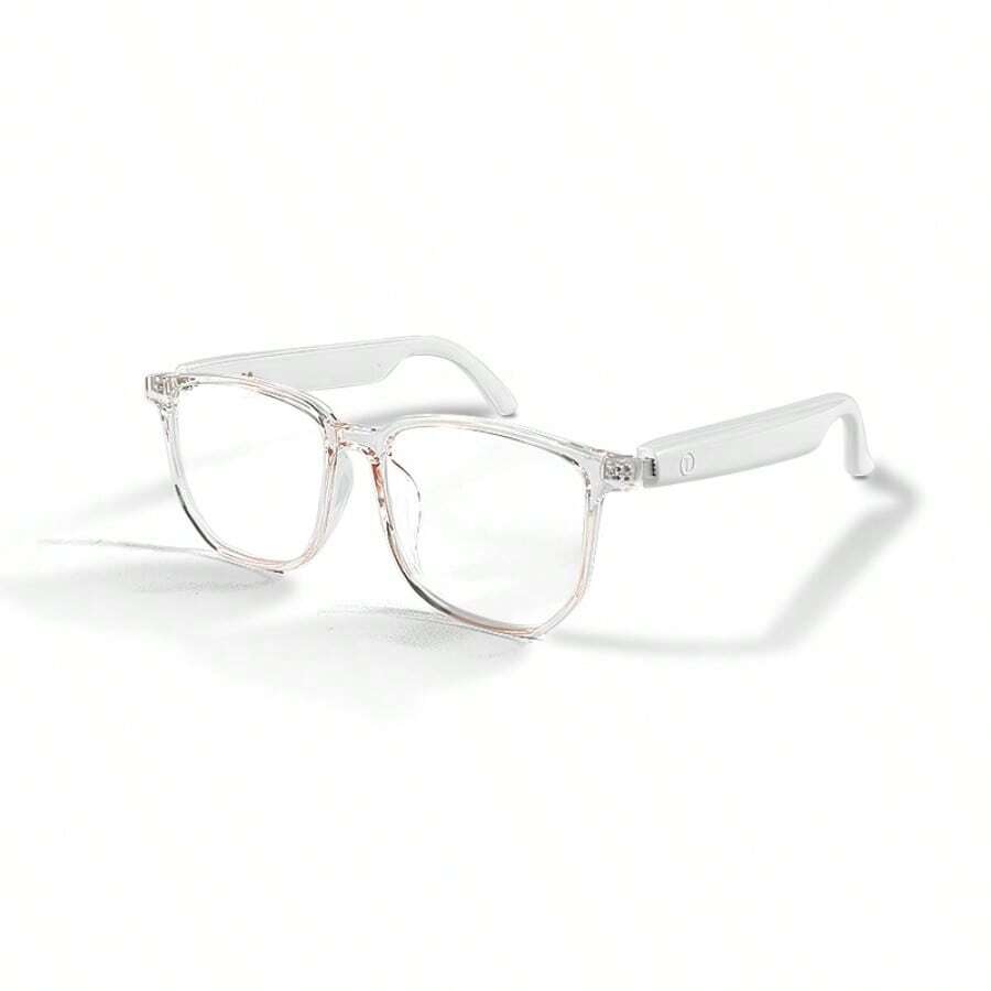 Smart Wireless Glasses, Outdoor Music And Calls, Light To Wear, Remote Control Photography, Built-In Microphone And Speaker, Noise Reduction Function, Touch Operation, Dual Magnetic Charging, Stylish Design, Suitable For Office, Driving And Outdoor Activities - White - View 1