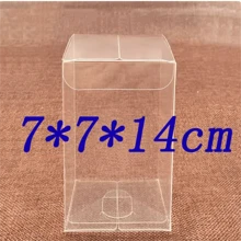 1lot=10pcs 5x5x6/7/8/12/13/20cm Wholesale NewClear PVC Box Packaging Wedding/Christmas Favorite Chocolate Candy Apple Gift Event