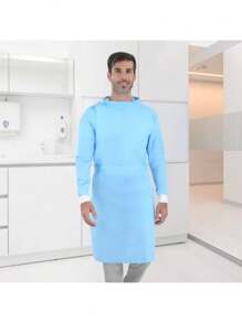 Reusable Anti-Fluid Surgical Gown C Cardig Polyester - Black - View 7