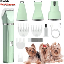 宠物修剪器，可充电式狗用宠物剪 - 带修脚剪的专业宠物美容套装 - 安静、高效的修剪 - 适合家庭使用和专业宠物美容师，是圣诞节送给宠物美容师的绝佳礼物！