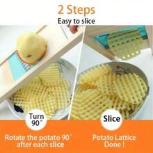 Stainless Steel Vegetable And Fruit Slicing Tools Potato Lattice Salad Tools Creative Kitchen Utensils