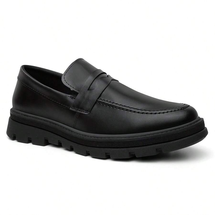 Men's Oxford Shoes Modern Platform Comfortable Elegant - màu đen - Xem 1