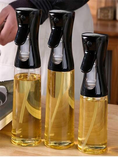 1pc Oil Spray Bottle, Kitchen Home BBQ Olive Oil Cooking Oil Mist Sprayer, Atomizing Low-Fat Oil Dispenser, Refillable Spray Bottle For Outdoor BBQ Cooking Kitchen Supplies
