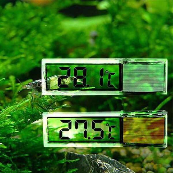 1pc Aquarium Thermometer Electronic LCD Digital Fish Tank Temperature Measurement Fish Tank Temp Meter Aquarium Accessories