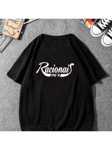 Racionais MCs Unisex T-Shirt 100% Cotton Streetwear Launch Shipping Various Colors!! - màu đen - Xem 2
