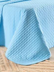 3 Piece King Size Bedspread Percale 200 Thread Count 80% Cotton And Embroidery Door With American Flap - 藍色 - 查看 4