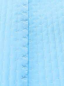 3 Piece King Size Bedspread Percale 200 Thread Count 80% Cotton And Embroidery Door With American Flap - 藍色 - 查看 5