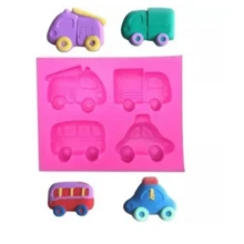 硅胶模具卡车、汽车、运输 - 彩色 - 查看 2