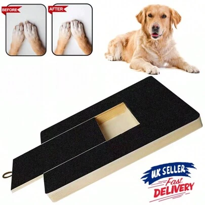 File Double Sided Mat Scratch Board Pet Nail Care Grind Nails Dog Scratch Pad UK