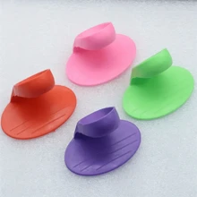 3pcs(Random Color) Silicone Finger Guards, Heat Resistant Anti-Scald Grippers For Kitchen, Thickened Non-Slip Pot Holder Grips For Microwave & Oven Safe Handling Of Hot Plates, Bowls, And Dishes - Multicolor - View 1