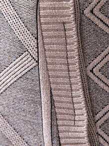 Men's Zip-Up Hooded Cardigan Sweater, Warm Plus Fleece Thick Jacket With Pockets For Winter - Beige - View 7