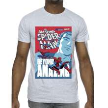 Marvel Mens Spider-Man Beyond Amazing Cover T-Shirt (Sports Grey) - 灰色 - 查看 2