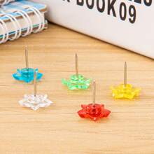 50pcs Five-Pointed Star Push Pin, Transparent Thumbtack Art Student Painting Large Extension Creative Cute Thumbtack Office Supplies, Push Pins For Bulletin Board, Thumb Tacks For Wall, Corkboard, Map, Calend,Halloween - Christmas, Decorate Thumbtacks Ar, Photos, Rose Gold Map Push Pin, Round Head Map Pin, Clear Push Pins, Plastic Head Push Pins, With Storage Box, DIY For Craft Projects, Home Office Organization, Large Size