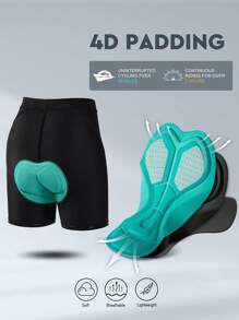 BEROY Women's Cycling Underwear Padded Bike Shorts Lightweight Mesh Biking Padding Briefs Spin Biker Riding Liner